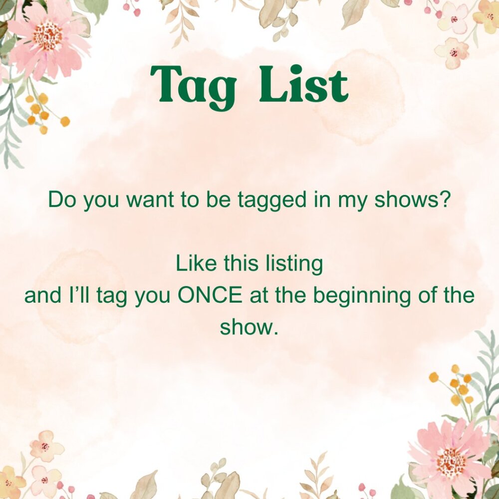 Get Tagged- Live Show VIP List
